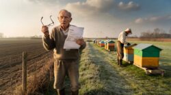 A retiree who lent his land to a beekeeper is told to pay farm taxes “I earn nothing from this,” he says, as the ruling sparks a heated national debate