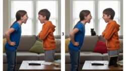 9-Second Visual Challenge: Spot the 3 Differences in the Girl and Boy Shouting Image
